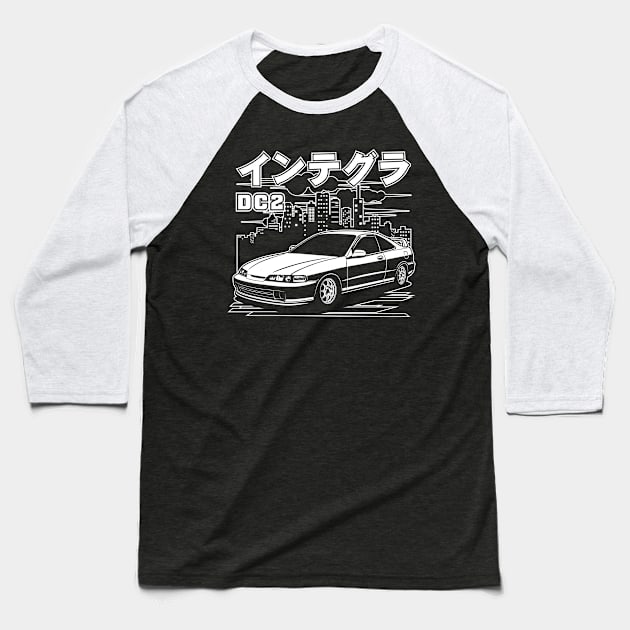 Honda Integra DC2 Type R Baseball T-Shirt by idrdesign